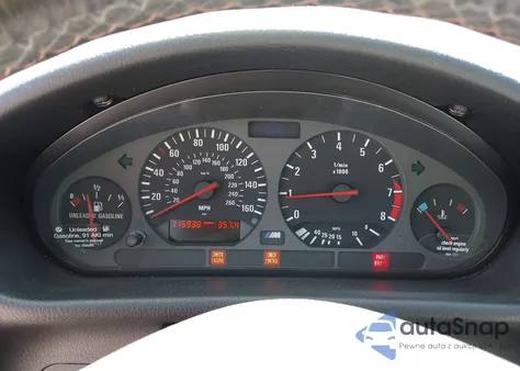 1998 BMW M3 z USA, uszkodzony, nr VIN WBSBK0332WEC39596